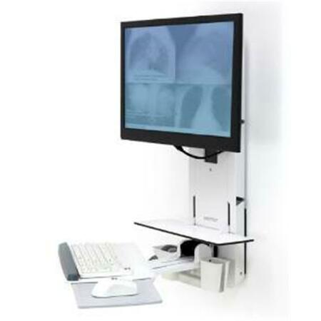 ERGOTRON Styleview Sit-stand Vertical Lift- Patient Room - white 61-080-062